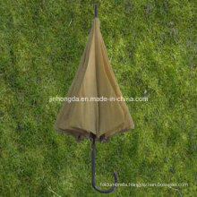 Sell Green Yellow Polyester Straight Rain Umbrella (YSS0073-3-3)